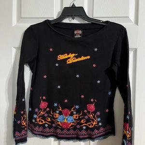 Ladies Harley Davidson Long Sleeve Top XL